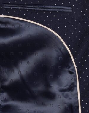 Blue polka dot blazer